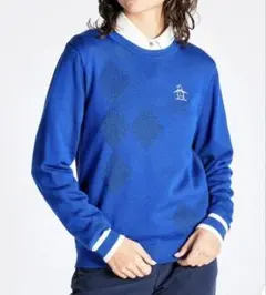 Munsingwearマンシングウェア　アーガイルクルーネックセーターサイズM