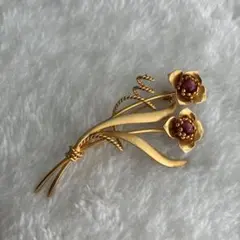 ゴールド　カラー　ヴィンテージ　ブローチ　#1915