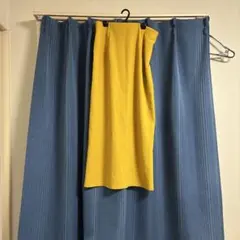 イエロー タイトスカート ストレッチ素材