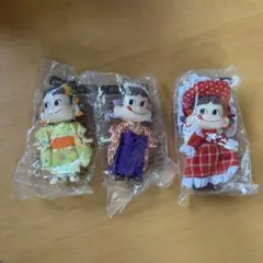 不二家 ペコちゃん キーホルダー 3種セットのサムネイル