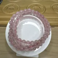 3連ローズクォーツ パワーストーン