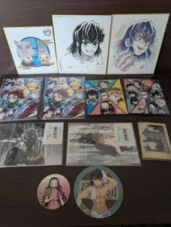 鬼滅の刃伊之助多め色紙ポスカ映画特典等のセット