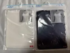 ユニクロ　エアリズム キャミソール Lサイズ 白と紺の2枚セット