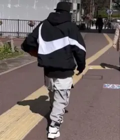 美品 NIKE big swoosh anorak アノラック ジャケット