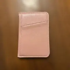 ピンク 合成皮革 カードケース