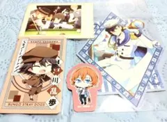 文豪ストレイドッグス　太宰治　江戸川乱歩　中原中也　ステッカー　ぱしゃこれ