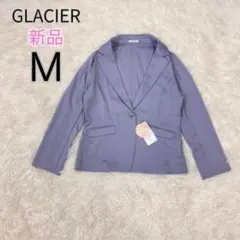 新品タグ付 GLACIER グラシア 薄紫 テーラードジャケット M