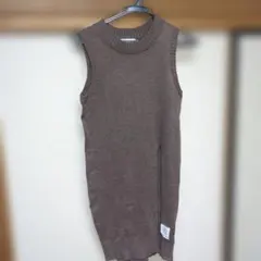 embody town's ノースリーブニットワンピース ブラウン