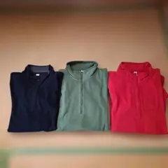ユニクロ　ハーフジップ　フリース