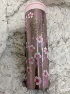 スタバ　SAKURA2026ステンレスボトルメタリックライトピンク473ml
