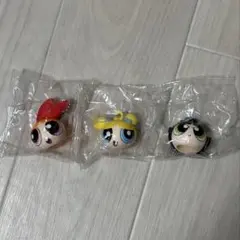パワーパフ ガールズ マスコットキャップチャーム　3点セット