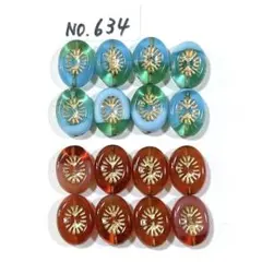 チェコビーズセット No.634 PREオーバルキウイ