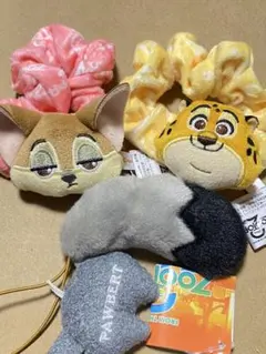 ズートピア2 ぴょこきゅんシュシュ　ヘアゴム　フィニック クロウハウザー