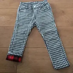 ブラックチェック　ズボン 90cm