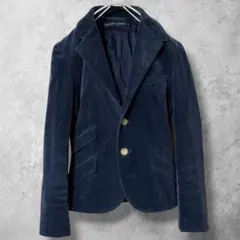 美品✨ラルフローレン コーデュロイ ジャケット 羊革エルボーパッチ ネイビー 7のサムネイル