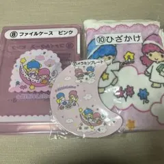 キキララ 1番くじ サンリオ ひざかけ　メラミンプレート　ファイルケース