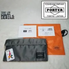 【未使用級】希少　PORTER　ポーター　タンカー　シルバーグレー　長財布のサムネイル