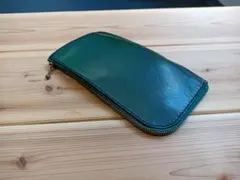 ダークグリーン レザー 長財布