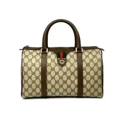 極美品】GUCCI ミニボストンバッグ GGスプリーム ロゴ金具