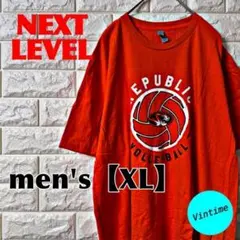 AH198【NEXT LEVEL】プリントTシャツ【メンズXL】オレンジ - メルカリ