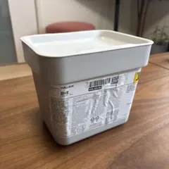 IKEA HALLBAR ホルバル 蓋付きゴミ箱 ライトグレー 3Lのサムネイル