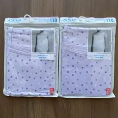 【新品　未使用】110 UNIQLO エアリズム コットンブレンドキャミソール
