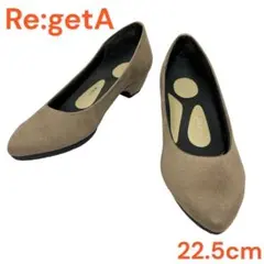 Re:getA　リゲッタ　パンプス　グレー　22.5cm　スエード　ポインテッド