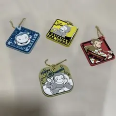 【E】 おさるのジョージ ラバーキーホルダー 新品未使用 4種類