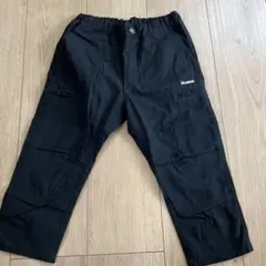 X Large Black ロングパンツ ジッパーポケット付き 100cm 通園のサムネイル