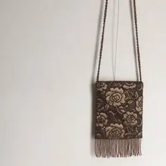 ポシェット ビーズ 刺繍 美品 値下げ！