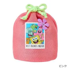 【新品】SpongeBob SquarePants スポンジ・ボブ メッシュ巾着