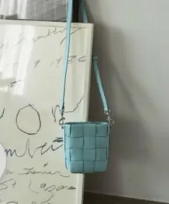 美品】IACUCCI イアクッチ ベルタS グリーン レザー ショルダーバッグ