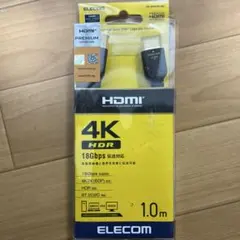 ELECOM HDMIケーブル 4K HDR 1.0m