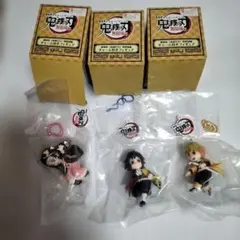 劇場版　鬼滅の刃 無限城編　チャーム付フィギュア　義勇　善逸　禰豆子