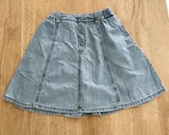 ＧＵ　デニムスカート　150㎝　ライトブルー