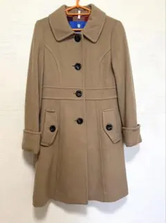 BURBERRY BLUE LABEL バーバリーウールコート ベージュL 40 - メルカリ