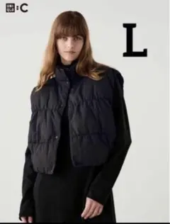 新品同様UNIQLO C ダウンクロップドベスト　ブラックUNIQLOC 6000円以下はヤバすぎ！UNIQLO：C「新作ダウンベスト」は当然