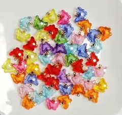 蝶・パーツ・イアリング・ピアス・ハンドメイド・コネクター・チャーム