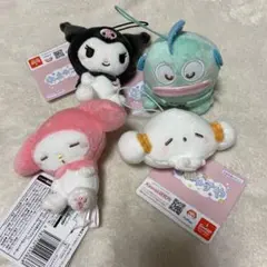 新品　サンリオ　むにゃすや　マスコット　キーホルダーセット