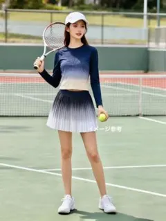 テニススカート　スコート長袖セット