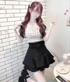 HONEY MEW ティアードフリルスカート グレー - メルカリ