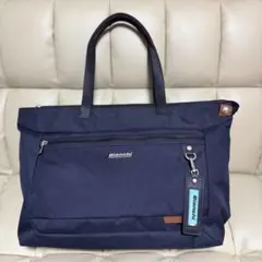 Bianchi ビジネスバッグ トートバッグ ネイビー　値下げしました！のサムネイル