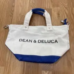 DEAN & DELUCA トートバッグ ホワイト/ブルー