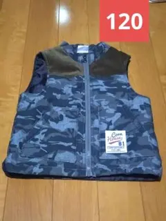 CORNHOUSE ベスト　カモフラ　迷彩　男の子　120