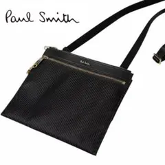 【未使用】ポールスミス カードケース付き サコッシュ ショルダーバッグ　ブラック