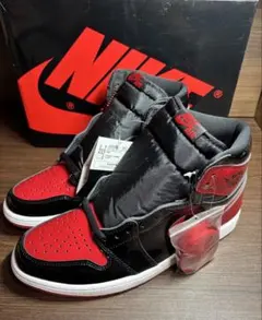 ナイキ エアジョーダン1 ハイ OG パテント ブレッド未使用size28.5㎝