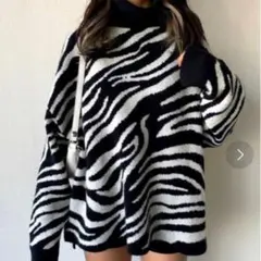 shaggieゼブラ柄 ニットのサムネイル
