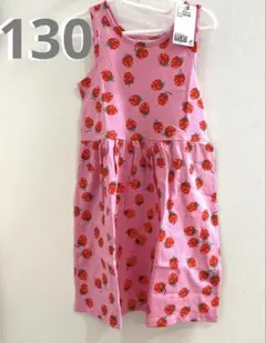 【新品未使用品】【H&M】ノースリーブカットソーワンピース　120130
