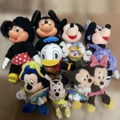 ミッキー・ミニー・ドナルド ぬいぐるみ8体セット
