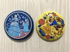 ディズニー　刺繍缶バッジ　セット